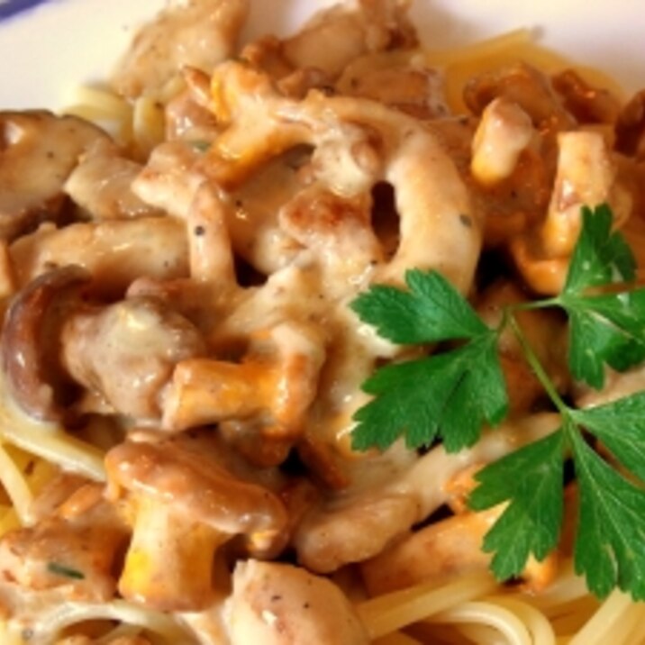 杏茸見つけたら作ってみてね♪のスパゲティ